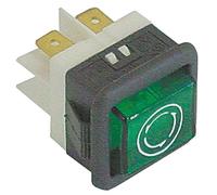 comenda lampada di segnalazione verde 24 V incasso Misura 26,5 X 25,6 mm per lavastoviglie