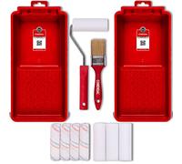 COMENSAL® Rullo per Pittura - Kit rullo di vernice - Kit di pittura murale da 8 pezzi - Rulli per verniciare - Rullo vernice - Kit Rulli Pittura Vernice - Vassoi per vernice - Pennelli - Made in EU