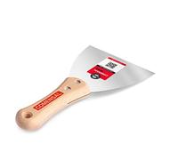 COMENSAL® Spatola in Acciaio Inox 120 mm - Spatola per Stucco - Spatole in Acciaio Inossidabile - Spatola con manico in legno - Cazzuola in acciaio inox - Made in EU