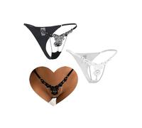 comeondear G-String Sexy Vita Bassa Lingerie Donna Mutandine Perizoma Biancheria Intima Regolabili Taglie Forti Tanga Elastico Slip Brasiliana Thong Pack de 2(Multicolor,XXL)