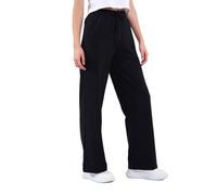 COMEOR Pantaloni da jogging da donna - Pantaloni sportivi lunghi in cotone, pantaloni da allenamento, con elastico in vita e gamba dritta, Nero , M