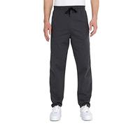 COMEOR Pantaloni da jogging da uomo in cotone - pantaloni sportivi da jogging da uomo | pantaloni per il tempo libero con tasche con cerniera, grigio scuro, 6XL