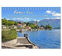 Comer See - Mediterraner Charme in alpiner Landschaft (Tischkalender 2026 DIN A5 quer), CALVENDO Monatskalender: Bilderreise um den Lago di Como in den italienischen Alpen