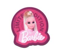 Comercial Mercera Barbie Ritratto Patch Termoadesivo 6,5 x 6 cm per Bambina con Moda Glamour Rosa Fan, Toppe Adesive Vestiti Bambini Regalo