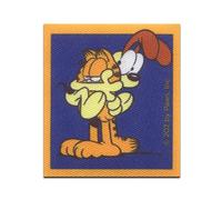 Comercial Mercera Garfield Oldie Gatto comico stampato - Toppe Termoadesive Patch Toppa Ricamate, Misura: 5,5 x 6,2 cm