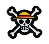 Comercial Mercera One Piece emblema - Toppe Termoadesive Patch Toppa Ricamate, Misura: 6,1 x 6,1 cm