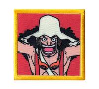 Comercial Mercera One Piece Usopp - Toppe Termoadesive Patch Toppa Ricamate, Misura: 6,5 x 6,5 cm