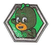 Comercial Mercera PJ Masks Geco Patch Termoadesivo 6,7 x 6,7 cm per Bambini con Super Pigiamini Supereroi Fan, Compleanno Regalo Fai Da Te Idea Originale