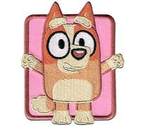 Comercial Mercera, Toppa Termoadesiva per Tessuti, Bluey, Carattere Chili Heeler, Toppa Termoadesiva Ideale per Cappellini, Giacche, Magliette o Zaini Scolastici, 100% Poliestere, 6x6 Centimetri