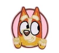 Comercial Mercera, Toppa Termoadesiva per Tessuti, Bluey, Carattere Chili Heeler, Toppa Termoadesiva Ideale per Cappellini, Giacche, Magliette o Zaini Scolastici, 100% Poliestere, 6x7 Centimetri