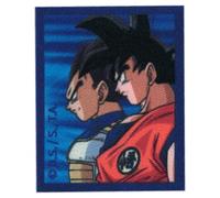 COMERCIAL MERCERA, Toppa Termoadesiva per Tessuti, Dragon Ball, Toppe per Magliette, Cappellini, Zaini Scolastici, 100% Poliestere, Stampati su Tessuto, 6,5x5,5-6 Cm (Goku y Vegeta)