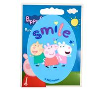 COMERCIAL MERCERA, Toppa Termoadesiva per Tessuti, Peppa Pig, Ginocchiera, Ideale per Riparare Pantaloni e Giacche, Stampato, 100% Poliestere, (Peppa Pig Sorriso con Amici)