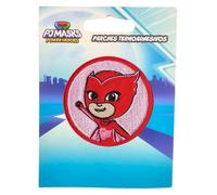 COMERCIAL MERCERA, Toppa Termoadesiva per Tessuti, Pj Mask, Super Pigiamini, Toppa Termoadesiva Ideale per Cappellini, Giacche, Magliette o Zaini Scolastici, 100% Pol (Gufetta, Ricamato)