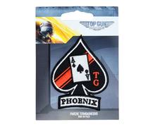 COMERCIAL MERCERA, Toppa Termoadesiva per Tessuti, Top Gun, Originali, Toppa Termoadesiva per Cappellini, Giacche, Magliette o Zaini Scolastici,100% Pol (Phoenix, Ricamato)