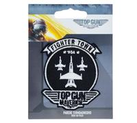 COMERCIAL MERCERA, Toppa Termoadesiva per Tessuti, Top Gun, Originali, Toppa Termoadesiva per Cappellini, Giacche, Magliette o Zaini Scolastici,100% Pol (Fighter Town, Ricamato)