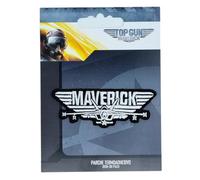 COMERCIAL MERCERA, Toppa Termoadesiva per Tessuti, Top Gun, Originali, Toppa Termoadesiva per Cappellini, Giacche, Magliette o Zaini Scolastici,100% Pol (Maverick 2, Ricamato)