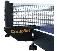 Comesee Set professionale da ping pong da ping pong, morsetto a vite con inserto a clip per rete, larghezza 4 cm, supporto per impugnatura, tensione e altezza regolabili, facile da installare, colore