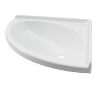 Comet Lavabo Angolare Bianco Polystyrol 420x420x165 mm Per Camper Caravan 1 Pz