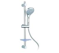 COMET SET ASTA DOCCIA SALISCENDI COLONNA ACCIAIO INOX ABS DOCCETTA 5 GETTI