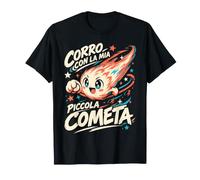 Cometa Kawaii Che corre con Stelle Maglietta