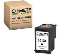 COMETE - 301XL - 1 Cartuccia d'Inchiostrop Compatibile con HP 301 XL Nero