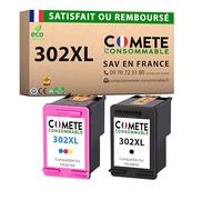 COMETE - 302XL - 2 Cartucce d'Inchiostro Compatibili con HP 302 XL - Sostituzione per Cartuccia HP 302 DESKJET per Envy Nero e Colore