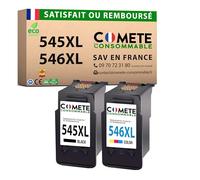 COMETE - 545 546 XL - 2 Cartucce d'Inchiostro Compatibile con Canon PG-545 CL-546 PG545 CL546- per Cartuccia 545 546 Canon PIXMA Nero e Colore