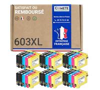 COMETE - 603XL - 30 Cartucce d'Inchiostro Compatibili con EPSON 603 XL per Cartuccia Epson 603 Stella Marina per Expression Home XP2100 XP2105 XP3100 XP3105 Workforce WF2810