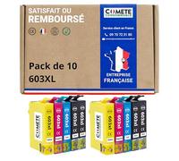 COMETE - 603XL - Cartucce d'Inchiostro Compatibili con Epson 603 XL Stella Marina - per epson wf 2810 per XP 2100 xp 2105 WF 2810 DWF (4 Nero 2 Ciano 2 Magenta 2 Giallo)