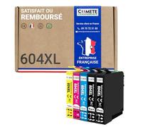 COMETE - 604XL - 5 Cartucce d'Inchiostro Compatibili con ESPON 604 XL Ananas - per Cartuccia 604 per XP2205 XP2200 XP4200 XP3200 XP3205 XP4205 Workforce WF2935 (2 Nero 1 Ciano 1 Magenta 1 Giallo)
