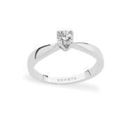 Comete ANB2064 18K White Gold Solitaire Ring - 0.13 ct Diamond
