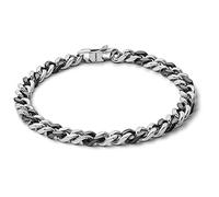 Comete Bracciale da uomo acciaio, pvd nero della collezione chain. Lunghezza totale del bracciale 21 cm. La referenza è ubr 1022