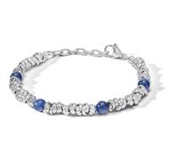 Comete Bracciale da uomo collezione District. Bracciale in acciaio con lapislazzuli blu. Misura: lunghezza bracciale 18 cm + 3 cm di allungo. La referenza è: UBR 1159.