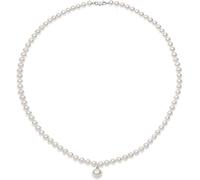 Comete Collana da donna collezione fantasie di perle. Girocollo in oro 750 ‰ con diamanti con punto di caratura 1,5, colore g e purezza si e filo di perle del diametro di 5/5,5 ed una perla
