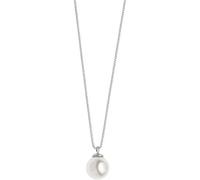 Comete Collana da donna collezione storia di luce. Girocollo in oro bianco 750 ‰. Perla coltivata del diametro di mm 5/5,5. Collana della lunghezza di cm tot 42 e chiusura con anello a molla