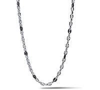 Comete Collana da uomo collezione chain. Girocollo in acciaio lucido e con finitura nera. La referenza è ugl 705