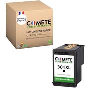 COMETE CONSOMMABLE COMETE, cartucce d'inchiostro Made in France 301XL compatibili con HP 301 XL senza display del livello di inchiostro per cartuccia HP 301 (1 nero)