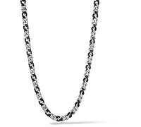 Comete Girocollo da uomo acciaio lucido e pvd nero della collezione chain. Lunghezza totale 50 cm. La referenza è ugl 703