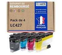 COMETE - LC427XL - 4 cartucce d'inchiostro compatibili con Brother LC427 LC427 XL Pack per cartucce Brother MFC-J5955DW MFC-J6955DW MFC-J6957DW (nero, ciano, magenta, giallo)