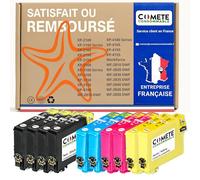 COMETE, Marca francese - 10 cartucce d'inchiostro compatibili Stella di mare - per Expression Home XP-2100 XP-2105 XP-3100 XP-3105 XP-4100 (4 nero 2 ciano 2 magenta 2 giallo)