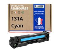 COMETE, Marca francese - 131A - 1 cartuccia di toner compatibile con HP 131 A CF210A (o CF210X 131X) - per HP Laserjet Pro 200 Color MFP M276nw M251nw M276n M251n CP1215 CP15N (1 ciano)