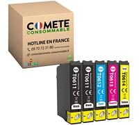 COMETE T0615 - Confezione da 5 cartucce d'inchiostro compatibili con EPSON T0615 :T0611 T0612 T0613 T0614 per stampanti EPSON Stylus D68/D88/DX3800/DX3850/DX4200/DX4800/DX485