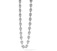 Comete UGL698 Men’s Elegant Necklace - Sterling Silver & Black Zirconia 50 cm