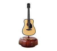COMETX Carillon a carica musicale con chitarra elettrica Carillon a carica classica Carillon con base rotante Strumento musicale a corda Replica in miniatura Artware Regalo per Natale, compleanno, San