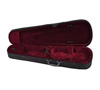 COMETX Custodia per violino professionale 4/4 Full Size a forma di triangolo, custodia rigida e super leggera con tracolla, per violino Stradivarius, bordeaux