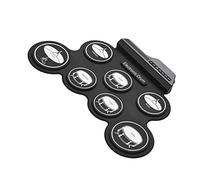 COMETX Electronic drum Set tamburo in silicio avvolgibile USB formato compatto Kit tamburo elettronico digitale 7 Pastiglie con bacchette Pedali per principianti