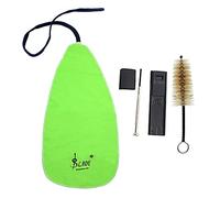 COMETX kit di pulizia clarinetto Strumento musicale Manutenzione Kit di pulizia Set per sassofono Clarinetto Flauto Compreso Bocchino Spazzola Panno di Pulizia Pollice Pad Reed Case Mini Cacciavite