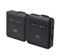 COMETX Microfono a clip 2.4G Microfono wireless a clip Microfono a clip Trasmettitore e ricevitore con clip Sistema microfono ricaricabile portatile per interviste Live Show Vlog Shooti