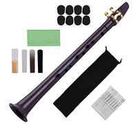 COMETX mini sax 11 fori chiave C mini tasca sassofono ABS con bocchino contralto legatura 4 ance 8 pezzi pastiglie dentali grafici dita panno di pulizia borsa per il trasporto