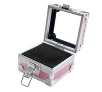 COMETX Scatola di immagazzinaggio per punte da trapano per smalto per unghie a 30 fori per smalto per unghie Scatola portaoggetti per strumenti per manicure Custodia portatile per nail art contenitore
